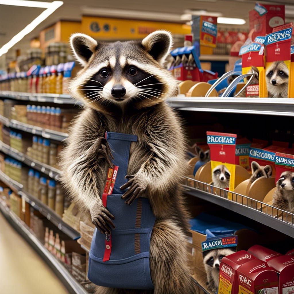 supermarket only for racoons