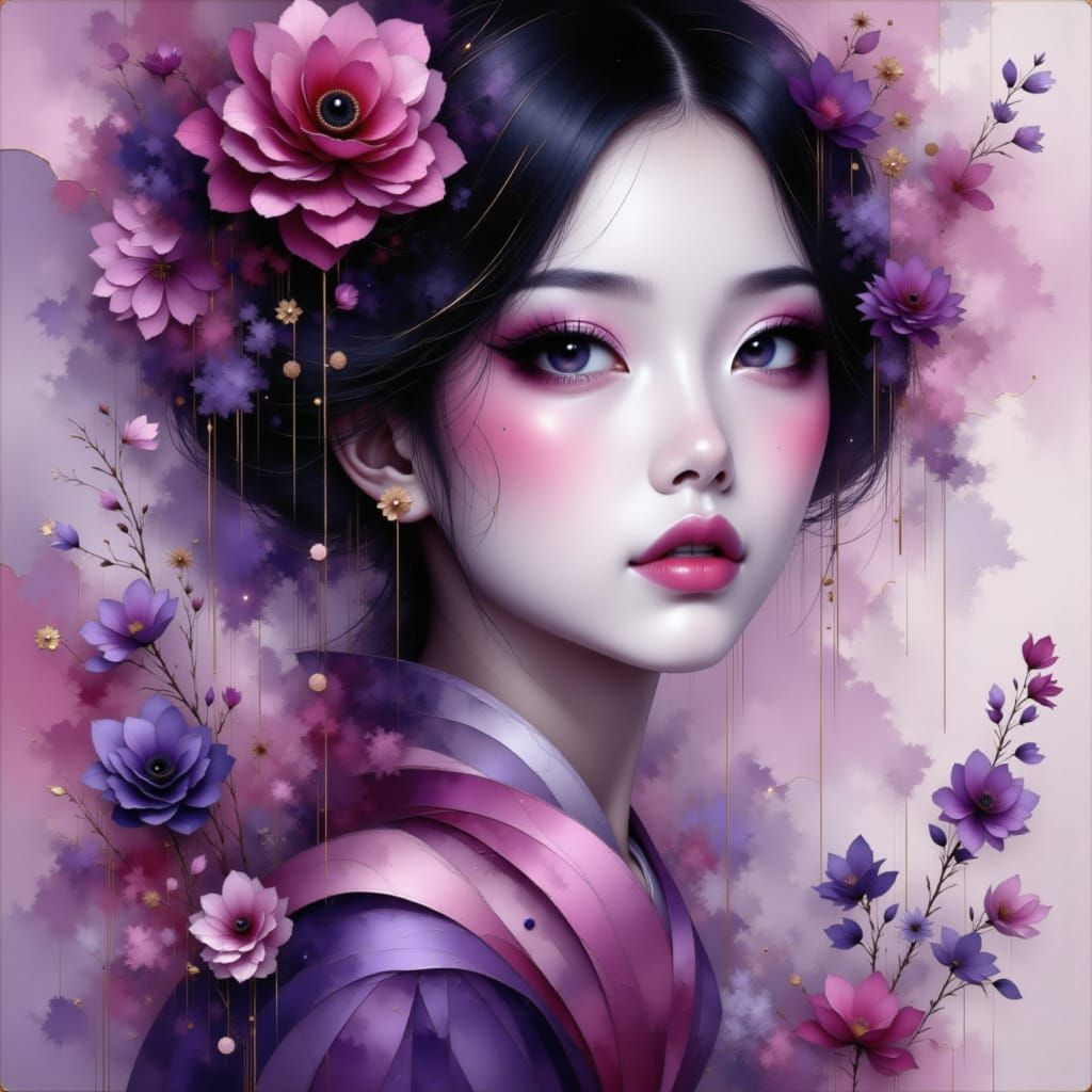 <lora:Asian Abstract:1.0> #5