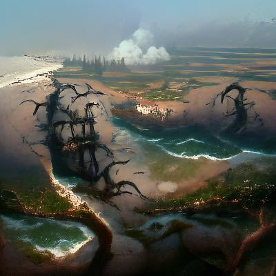 Ancient slave trading coastline