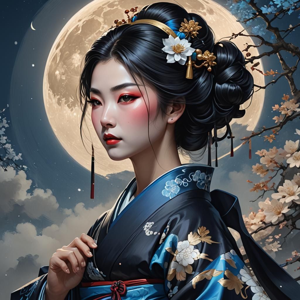 Geisha - AI Generated Artwork - NightCafe Creator