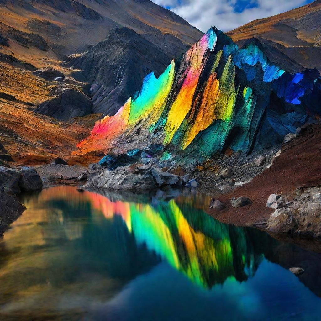 Spectrolite mountain