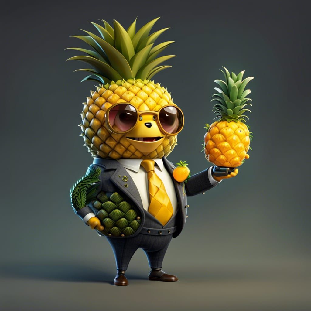 Pineapple man AI Generated Artwork NightCafe Creator