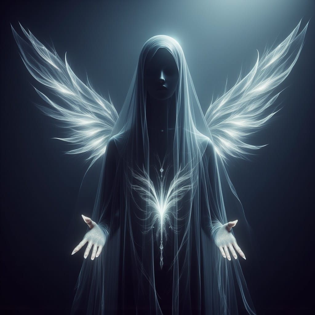 <lora:Insubstantial v1:1.0> ethereal ghostly and transparent cowboy in the style of necropunk