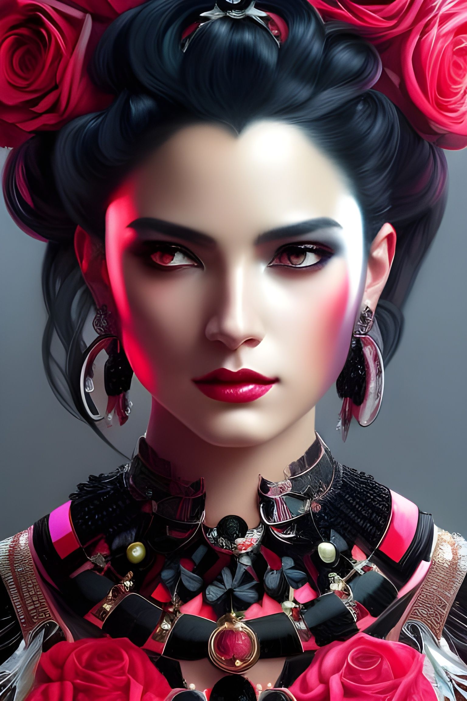 Red rose queen - AI Generated Artwork - NightCafe Creator