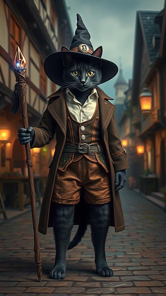 Witch cat  by @Novael