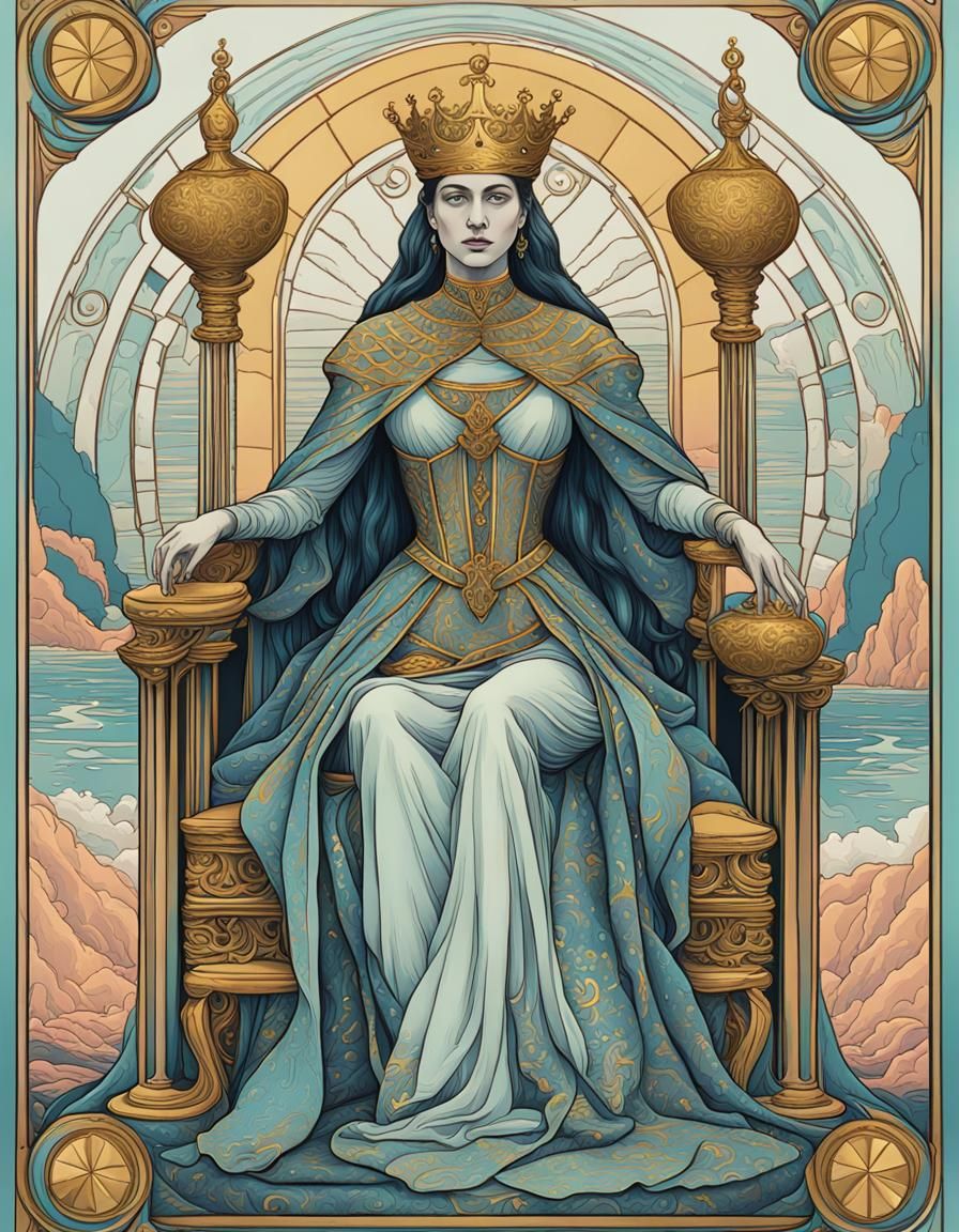 Queen of Cups  by @goretti sobeit