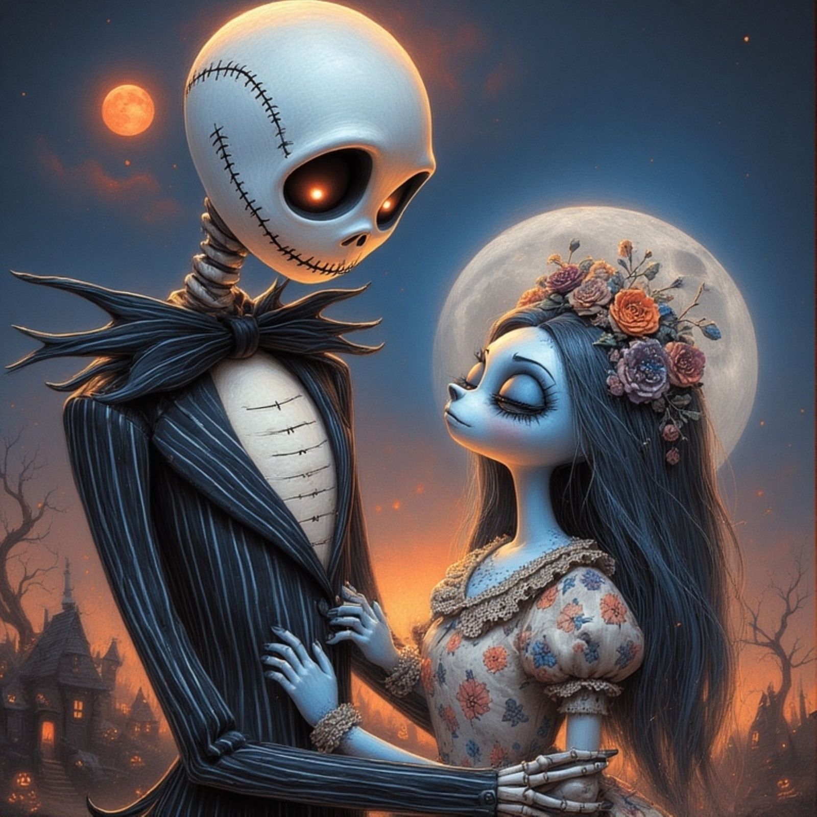 A mesmerizing, high-contrast illustration