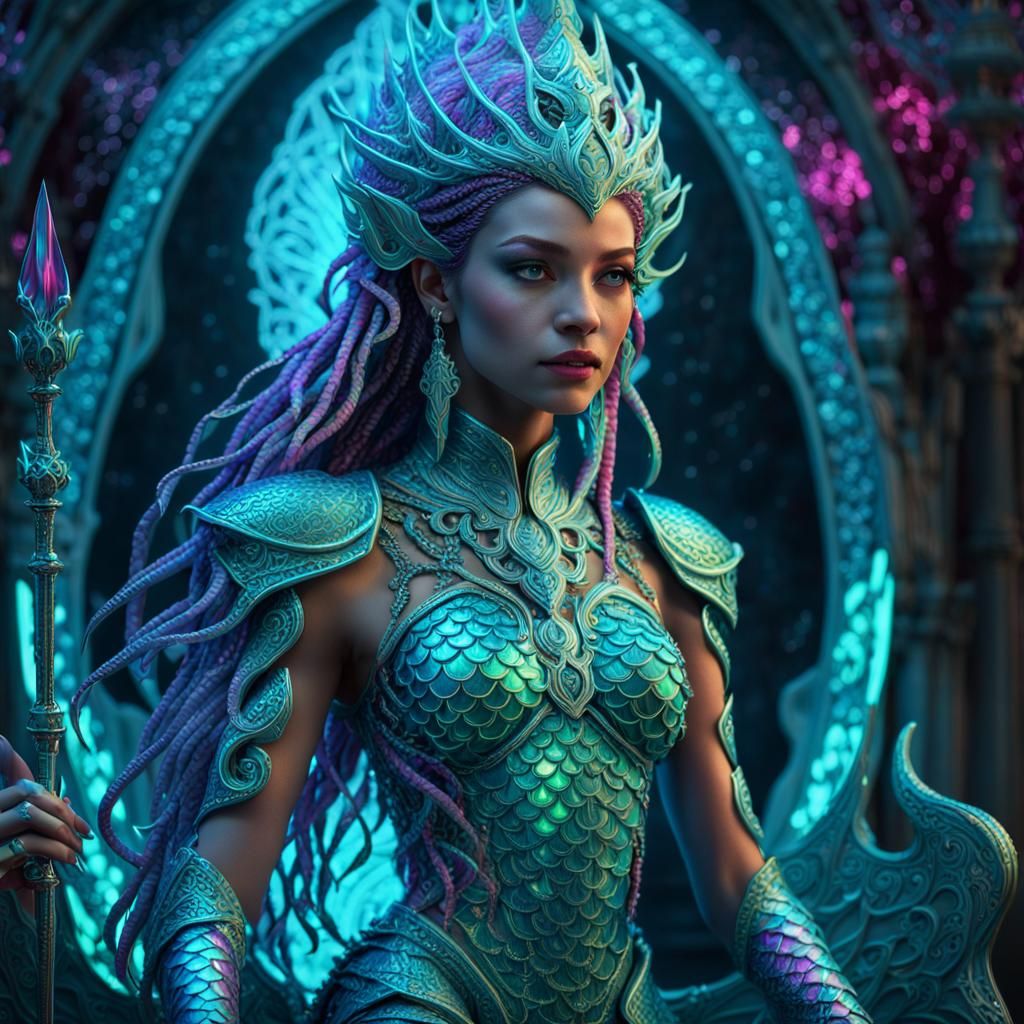 Hyperdetailed photograph elaborate beautiful stunning woman, Atlantean ...