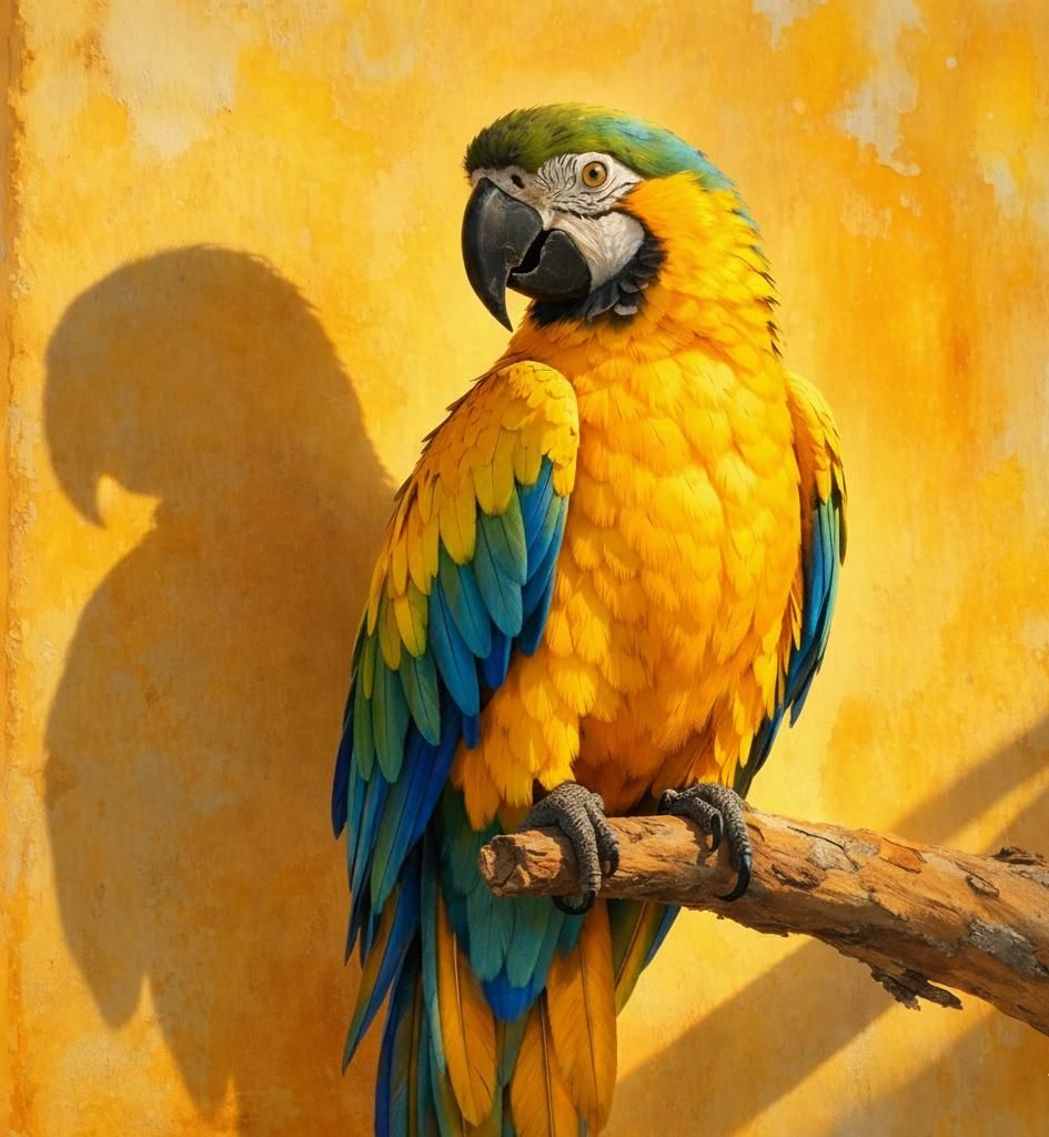 yellow parrot