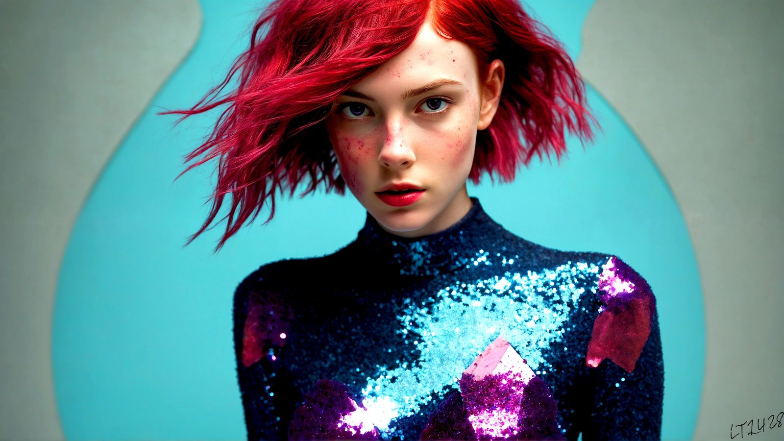 Cara Stein - Glitter in the air series.