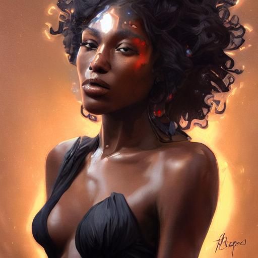 Black cancer woman from the stars