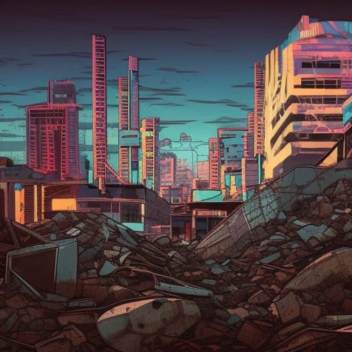 Inked Abandoned City
