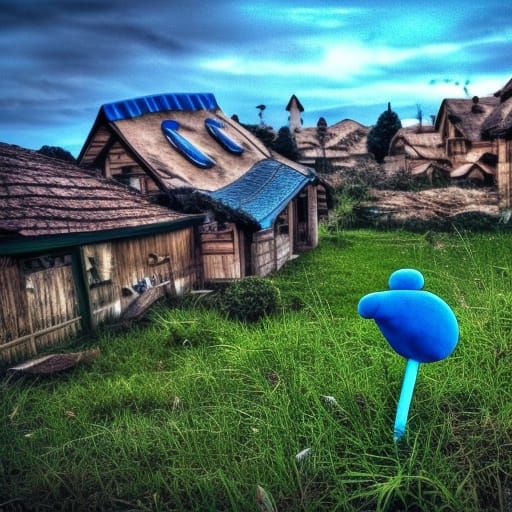Smurf countryside village