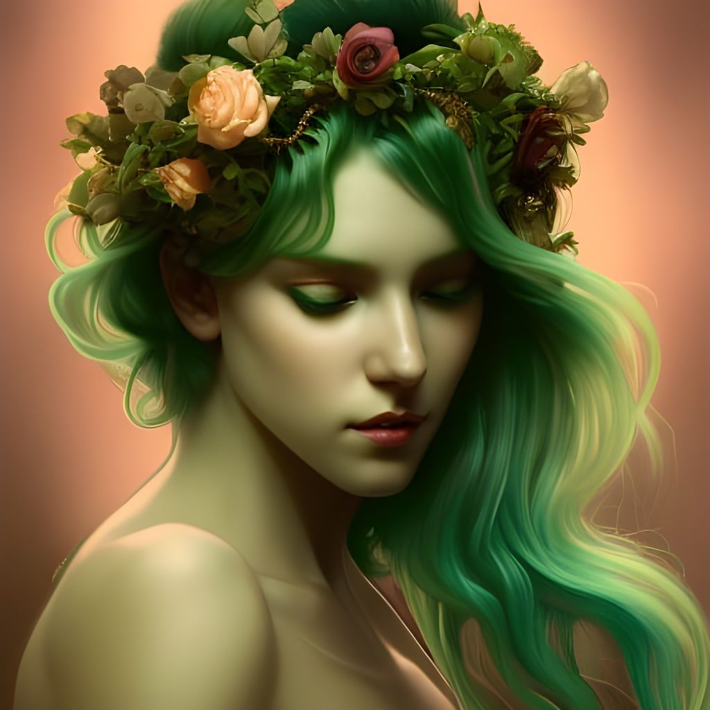 Plant girl   by @Lys