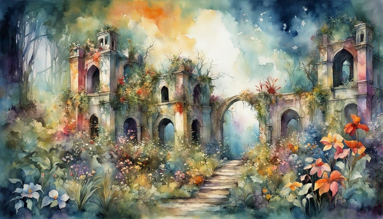 The ruins  by @DarkerButOlder