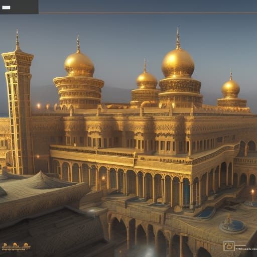 Huge Arabian Grand Castle