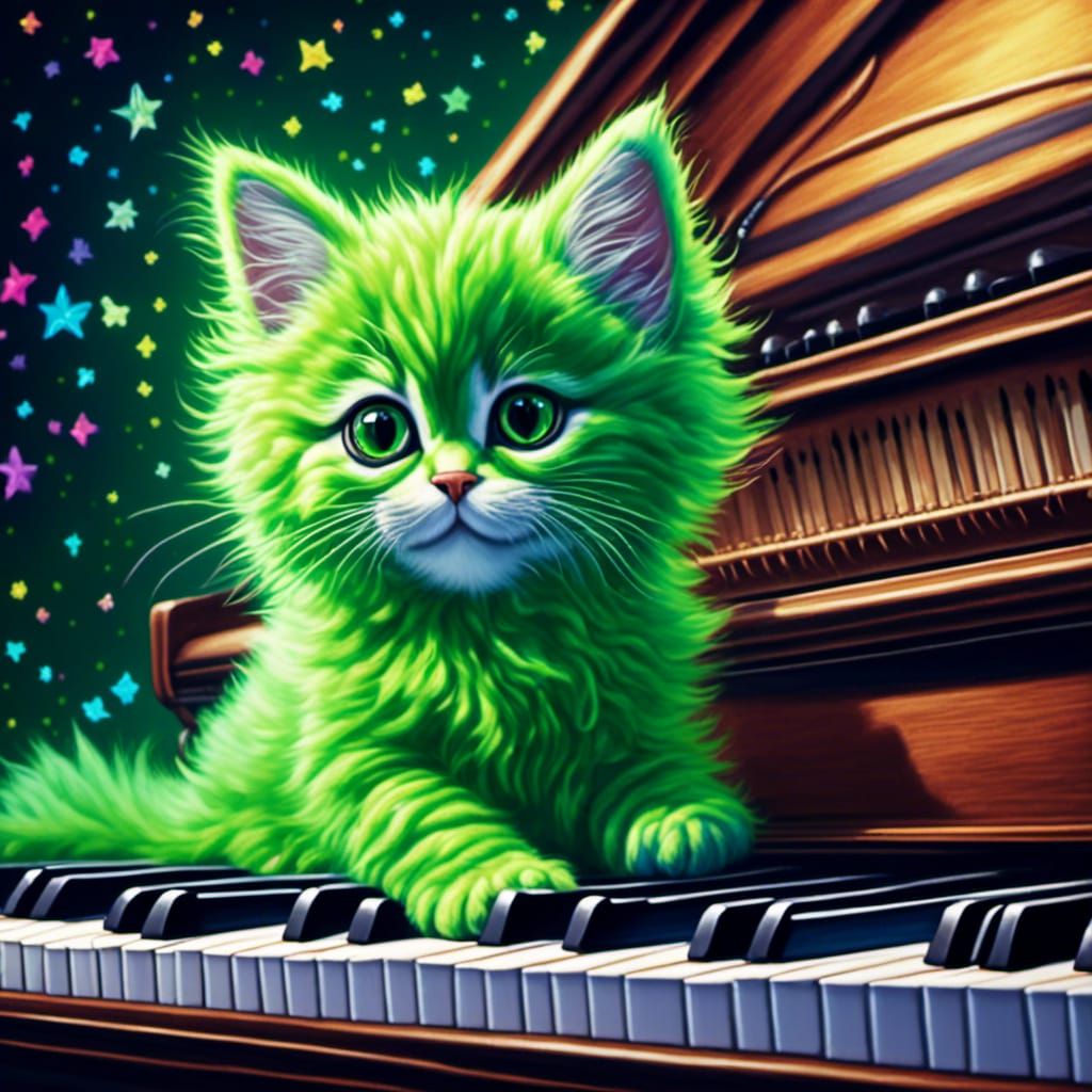 Green Kitty: EPIC NEON LORA