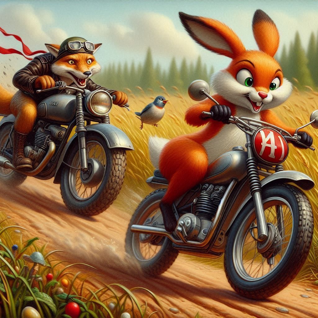 A race through the fields!