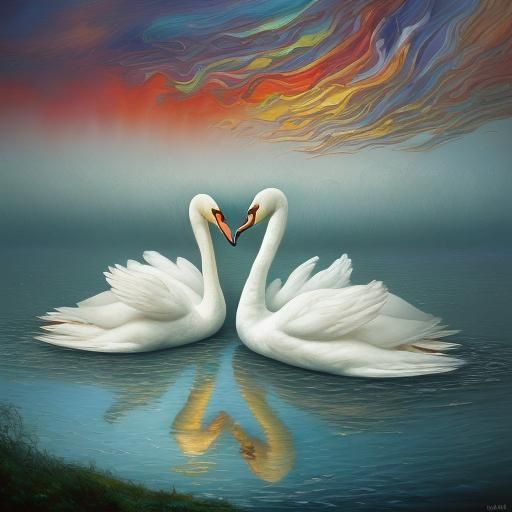 Swan Lake: Love in Neo-Impressionist Style