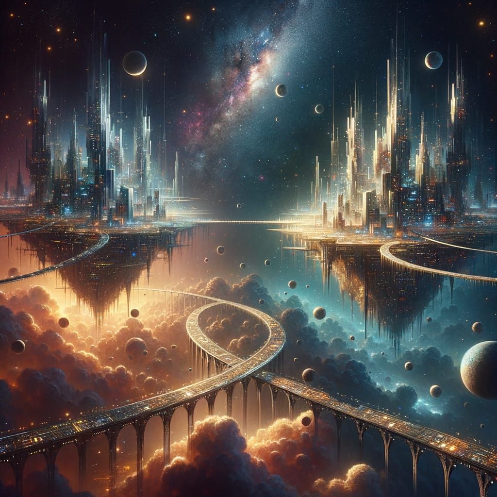 Floating cities  by @QSarah