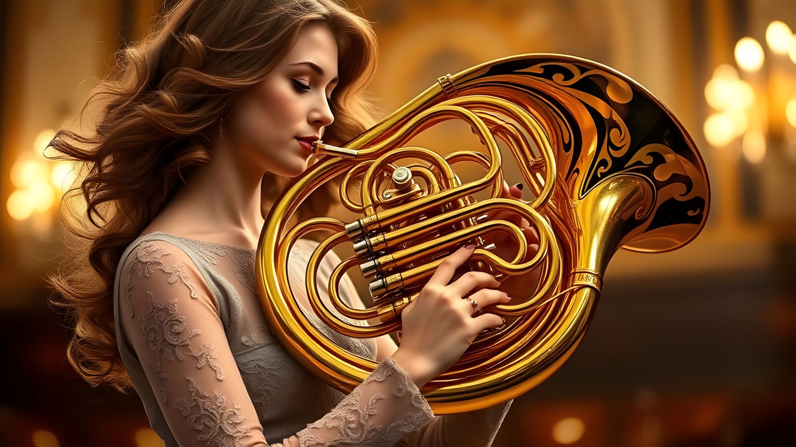 Mathemagical French Horn  by @Gary Murakami