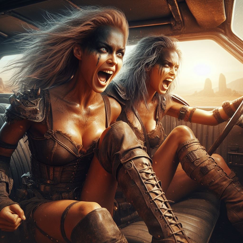 World in "Mad Max" style