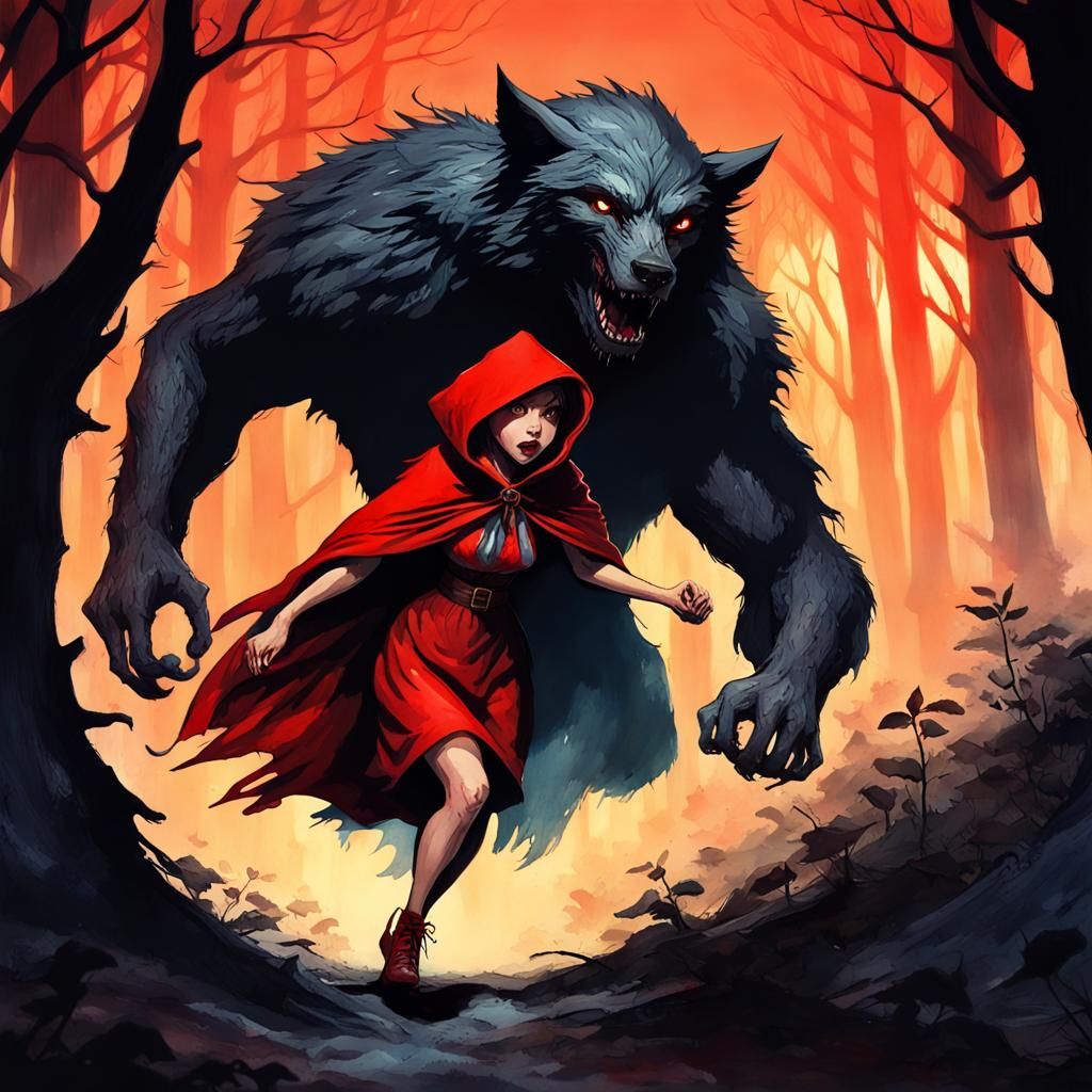 Little Red Riding Hood - AI Generated Artwork - NightCafe Creator