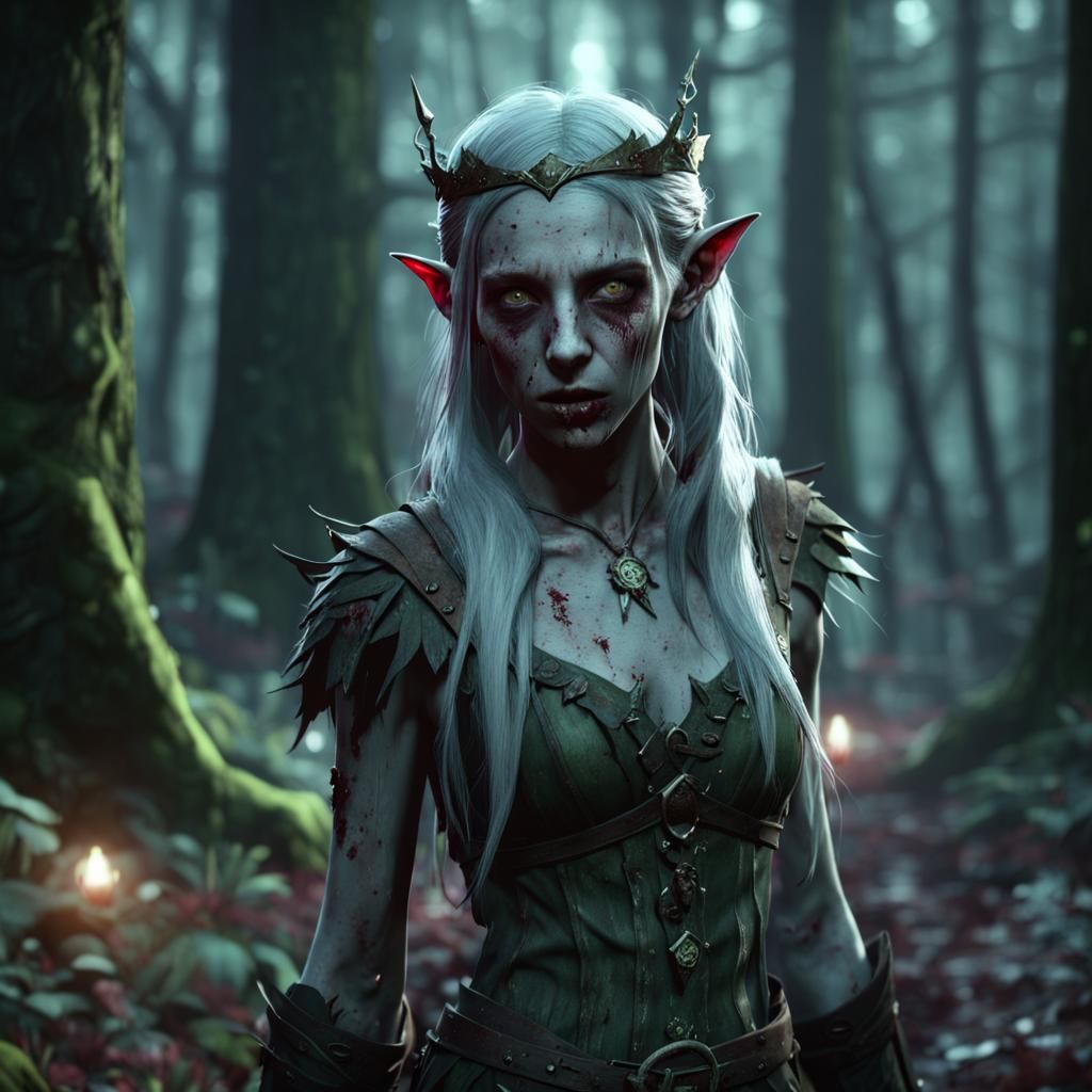 Zombie wood elf - AI Generated Artwork - NightCafe Creator