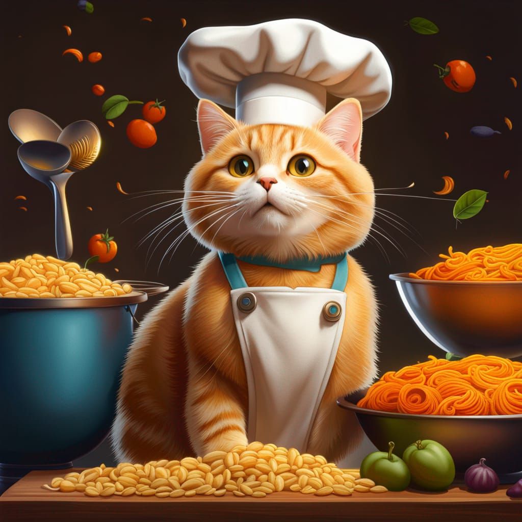 Chef Cat - AI Generated Artwork - NightCafe Creator