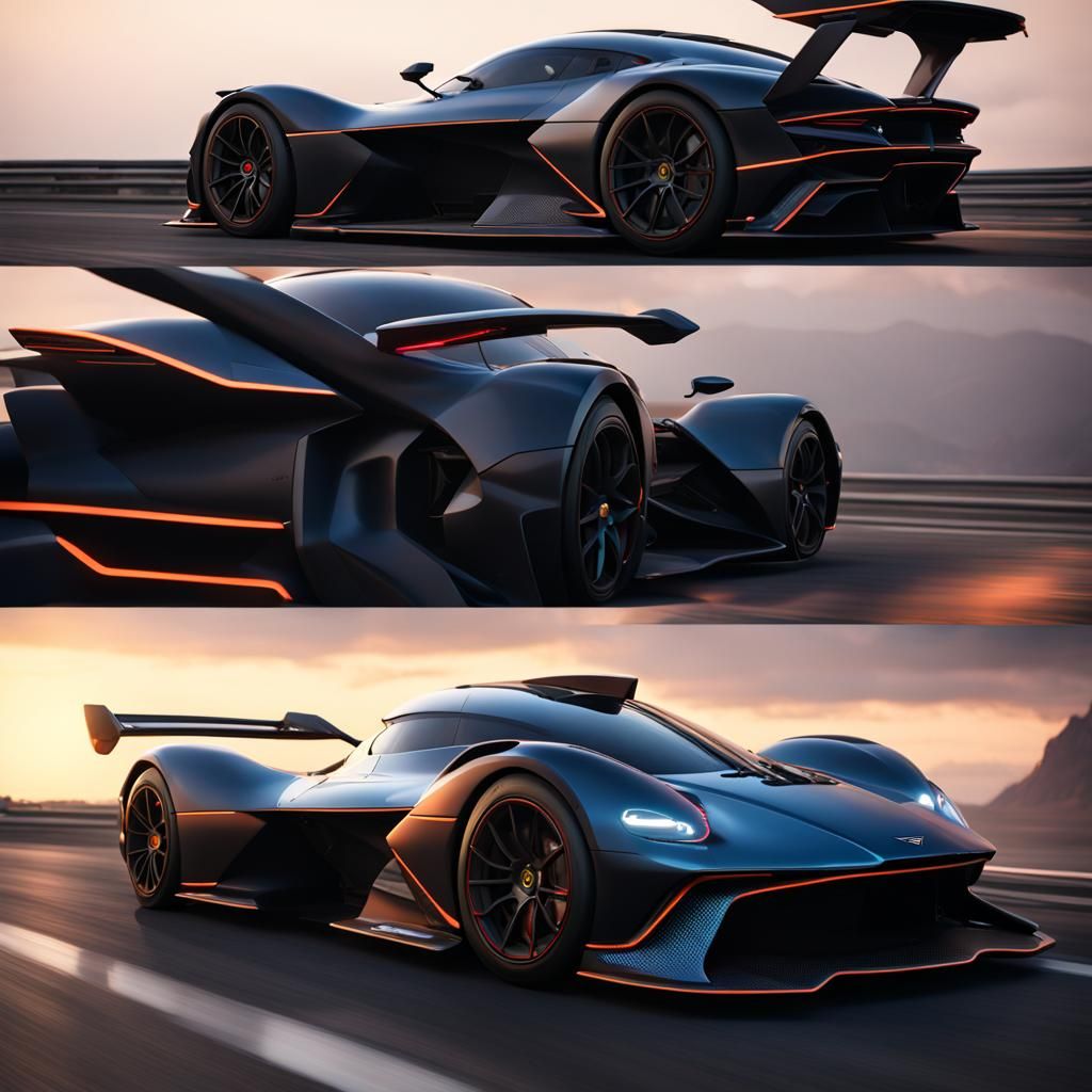 black carbon fiber aston martin valkyrie