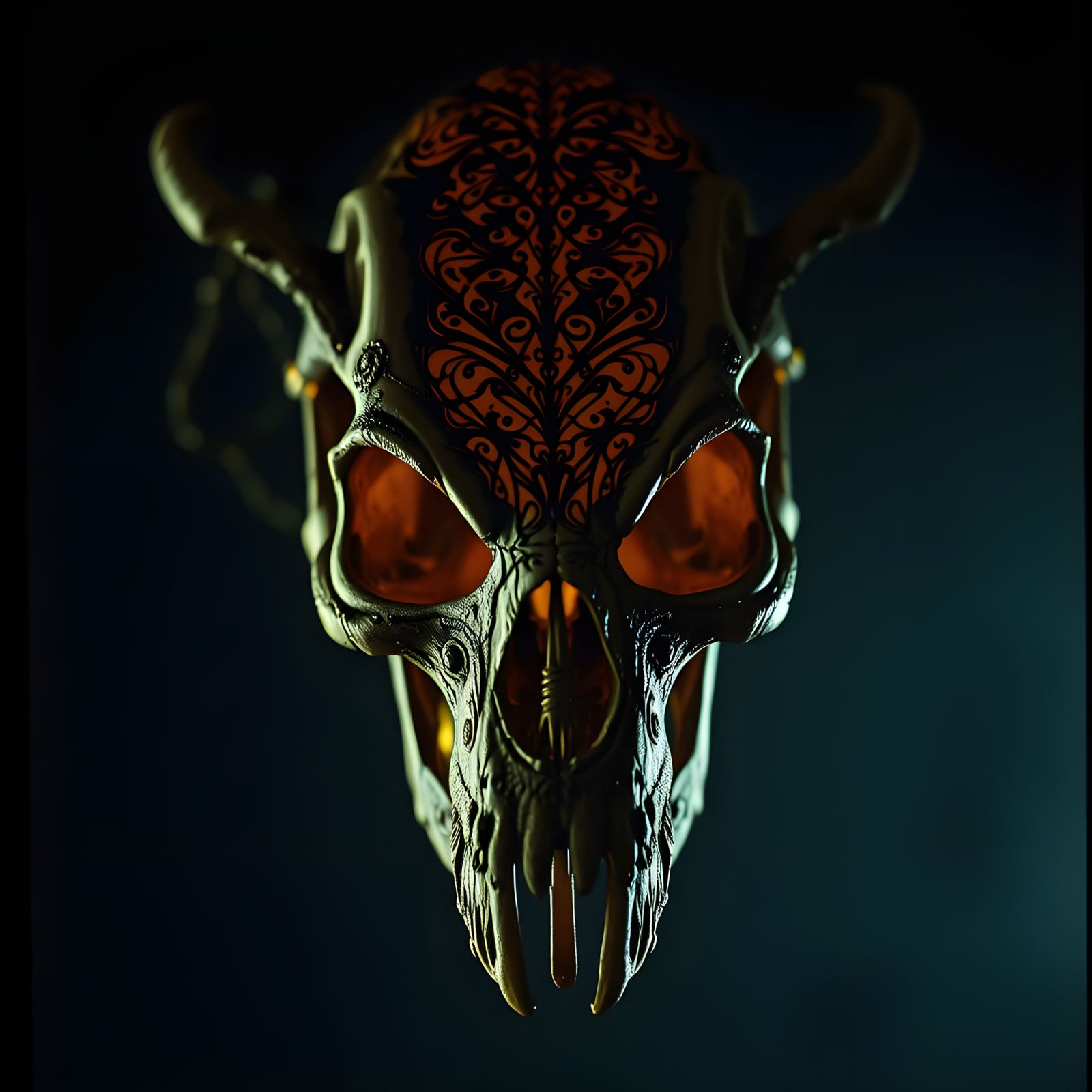 The Red Rider - Epic Cinematic Skull Masterpiece