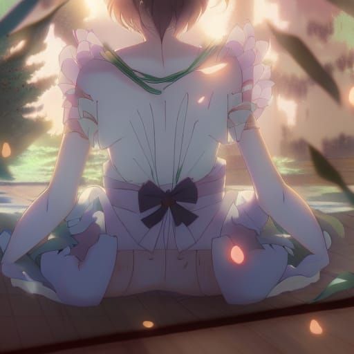 Realistic Kitsune in Anime Key Visual Style