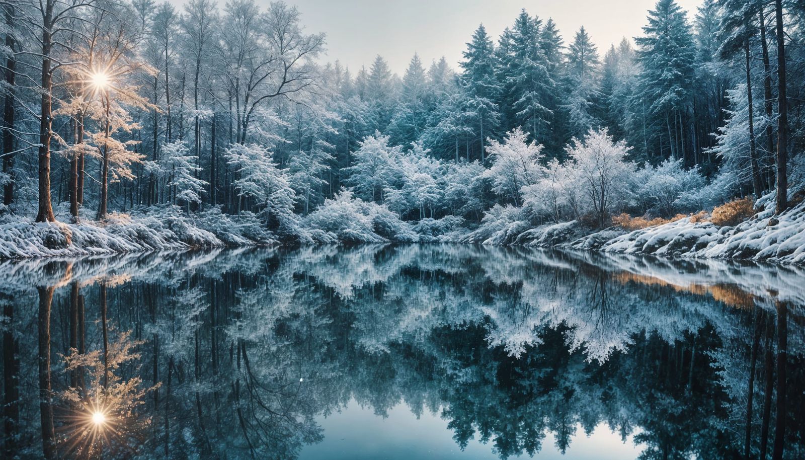 Lake by winter  by @Gothic Vampire Poetry
