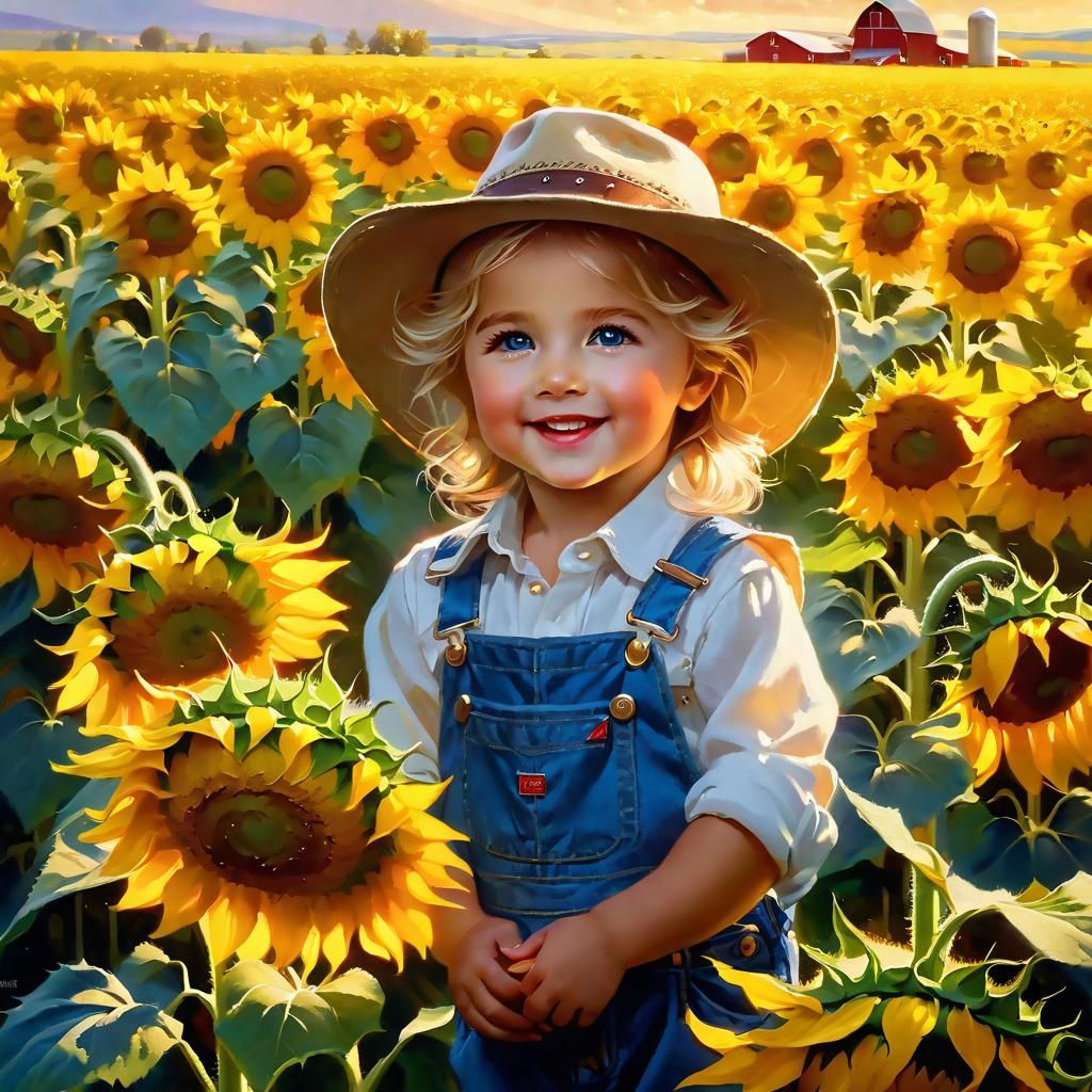 Little Sunflower  by @Superbear