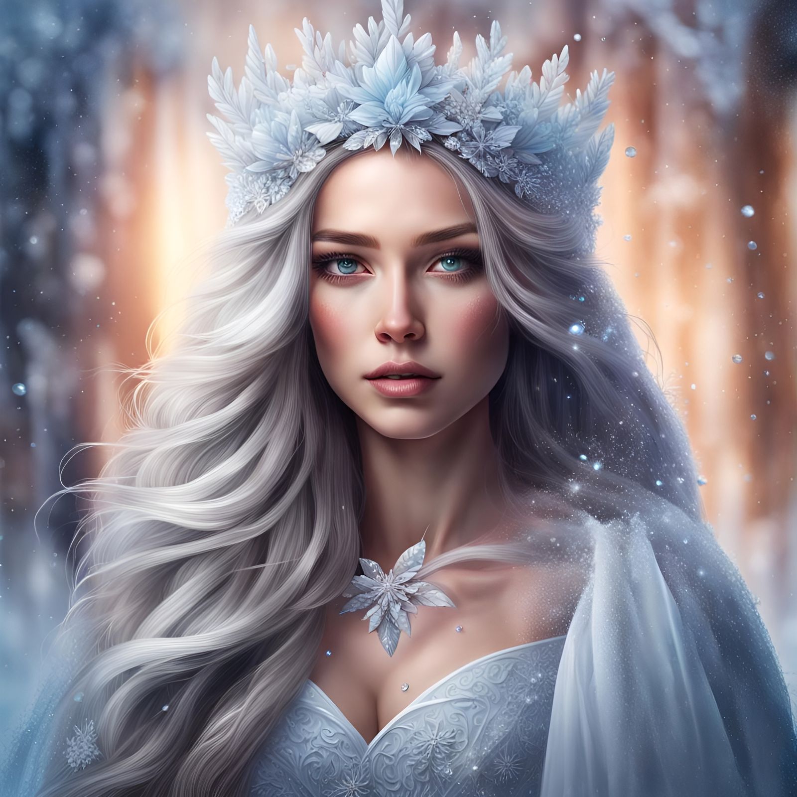 The Winter Queen - AI Generated Artwork - NightCafe Creator