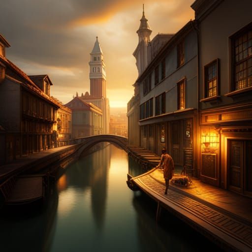 Venice in a Fantasy world evolution