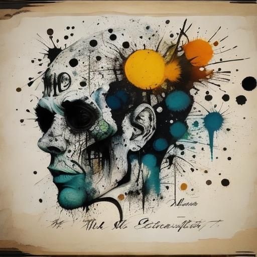 A steampunk, googie style, Jetsons, and Lovecraftian image of Yazmella, the queen of the halogens. She has organic chitin with an iridescent...