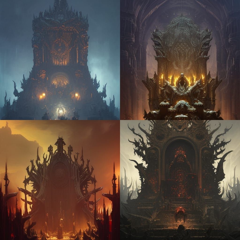 throne of skulls - AI Generated Artwork - NightCafe Creator