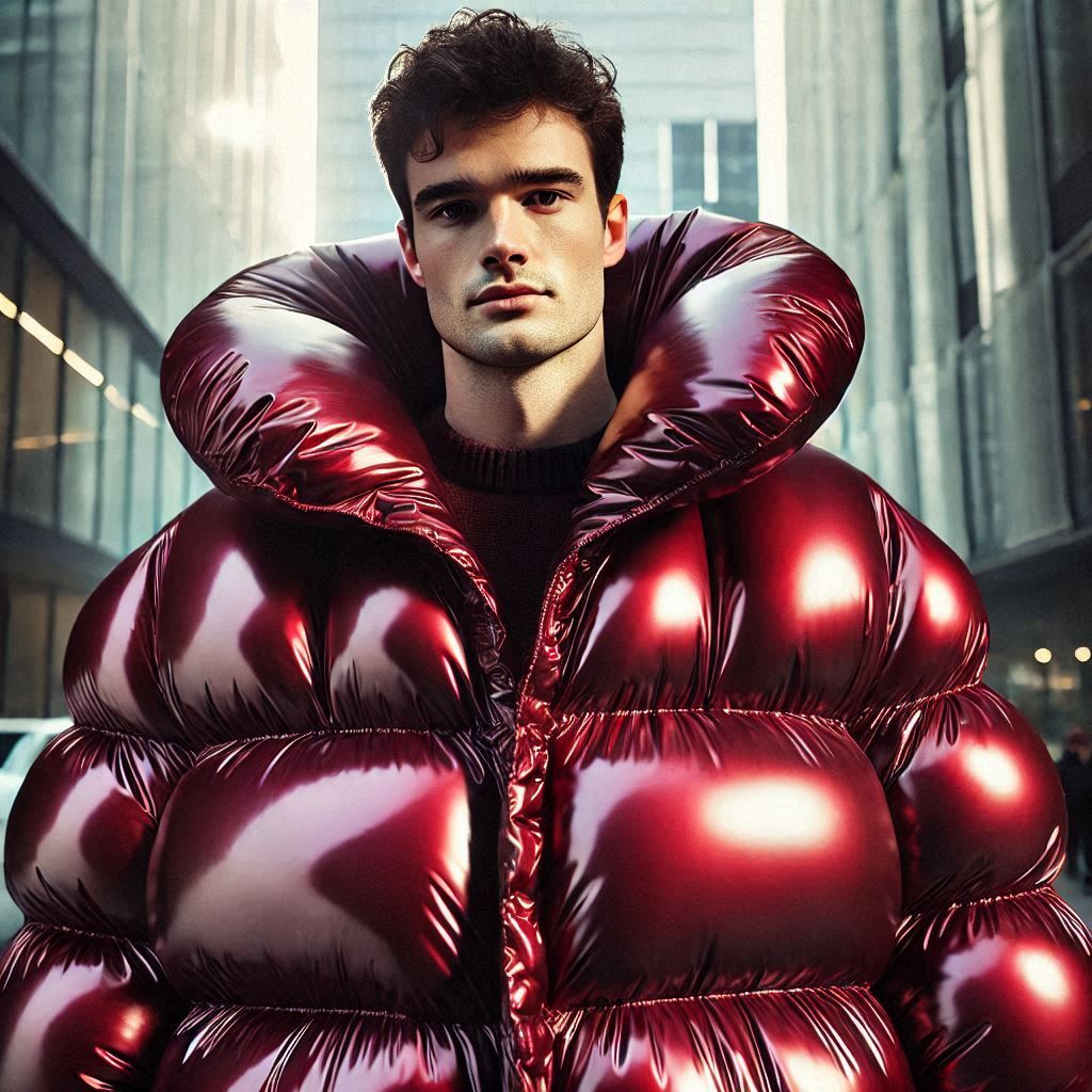 Maroon Balloon Overcoat 1