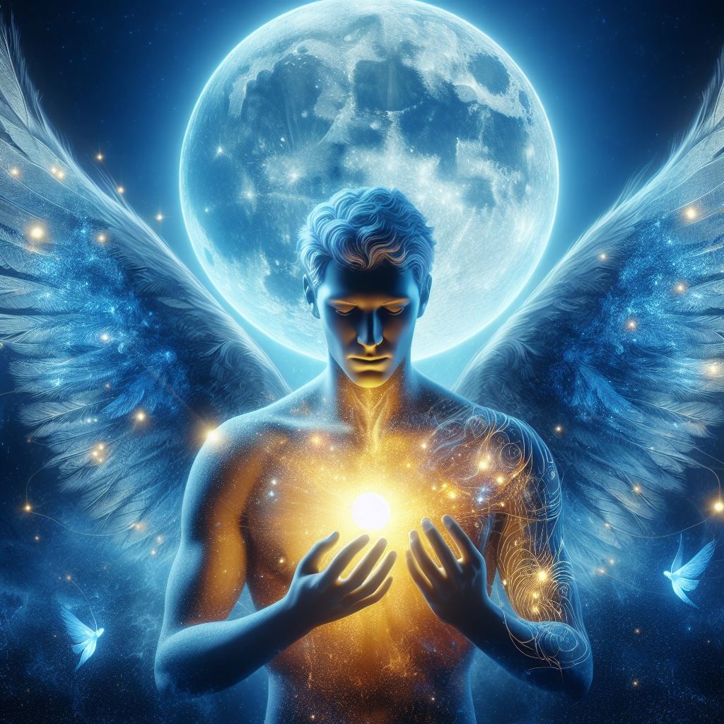 Angel of Life under the Blue Moon