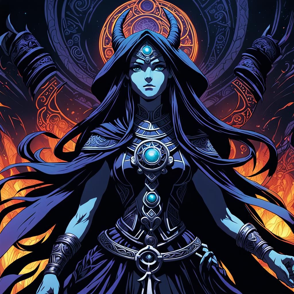 Dark Priestess - AI Generated Artwork - NightCafe Creator