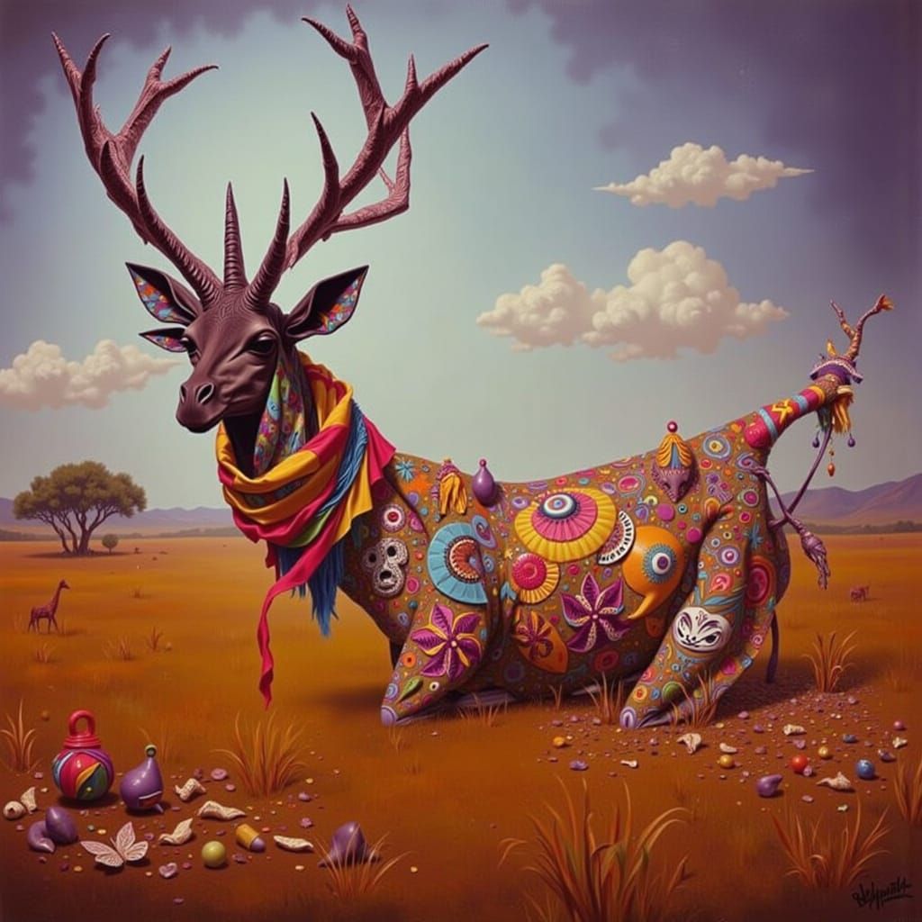 <lora:ORIGAMI STAG:1.0> Giraffe