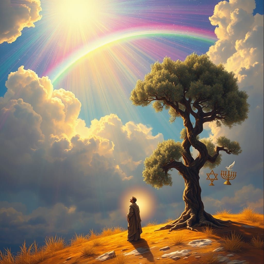 Gods promise to Noah that there won't be World flood again by rainbow 🌈  by @Lyra Valkyrie