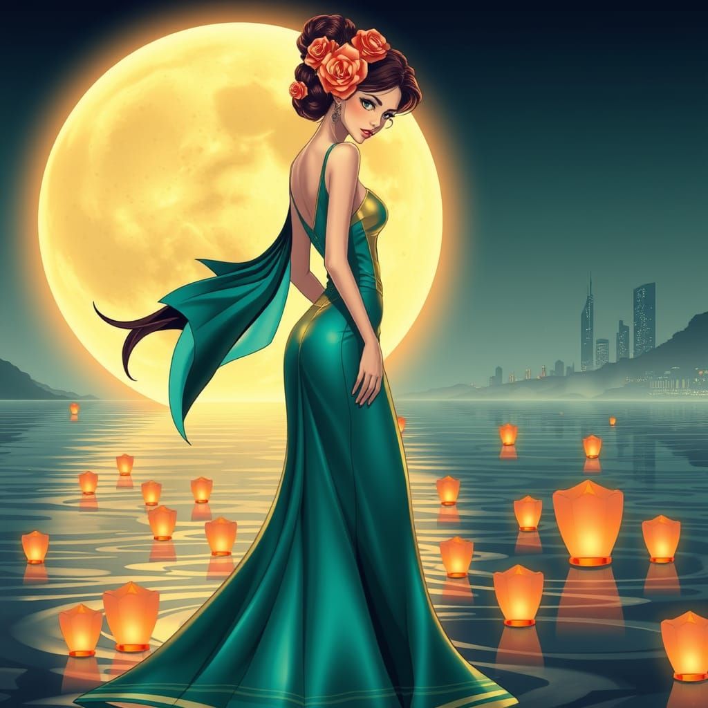 Lanterns Lady