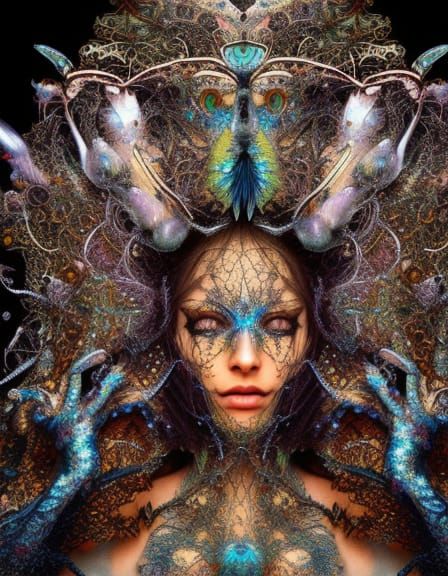 Beautiful Insect woman 2 - AI Generated Artwork - NightCafe Creator