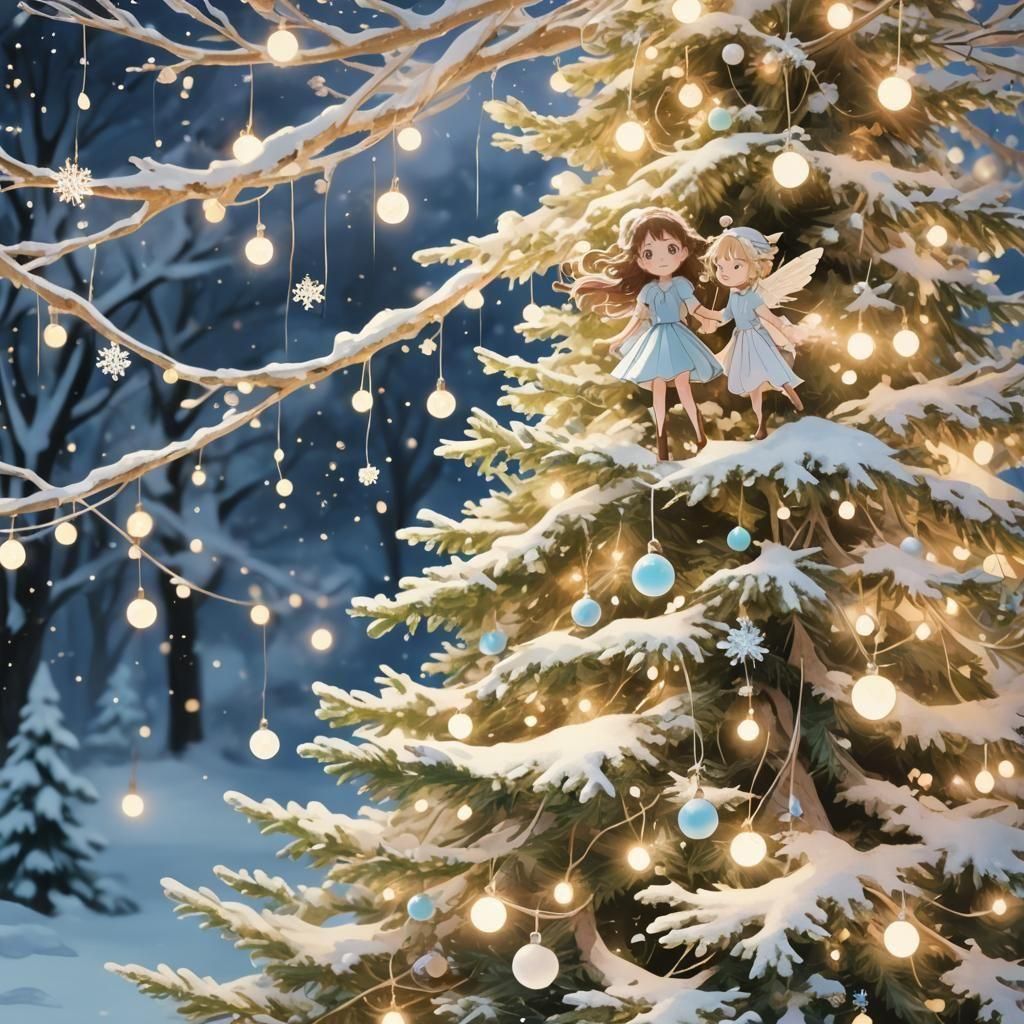 Christmas Storybook Themed Desktop Wallpaper 