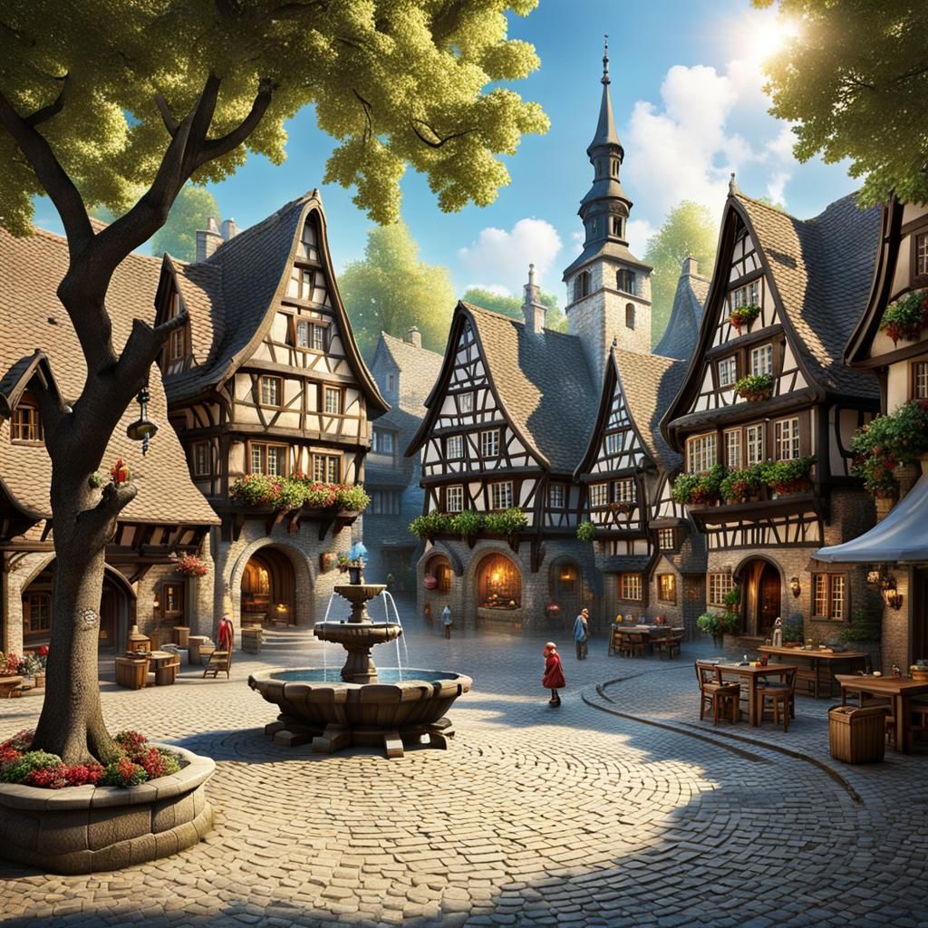 Fairy Tale Village Square