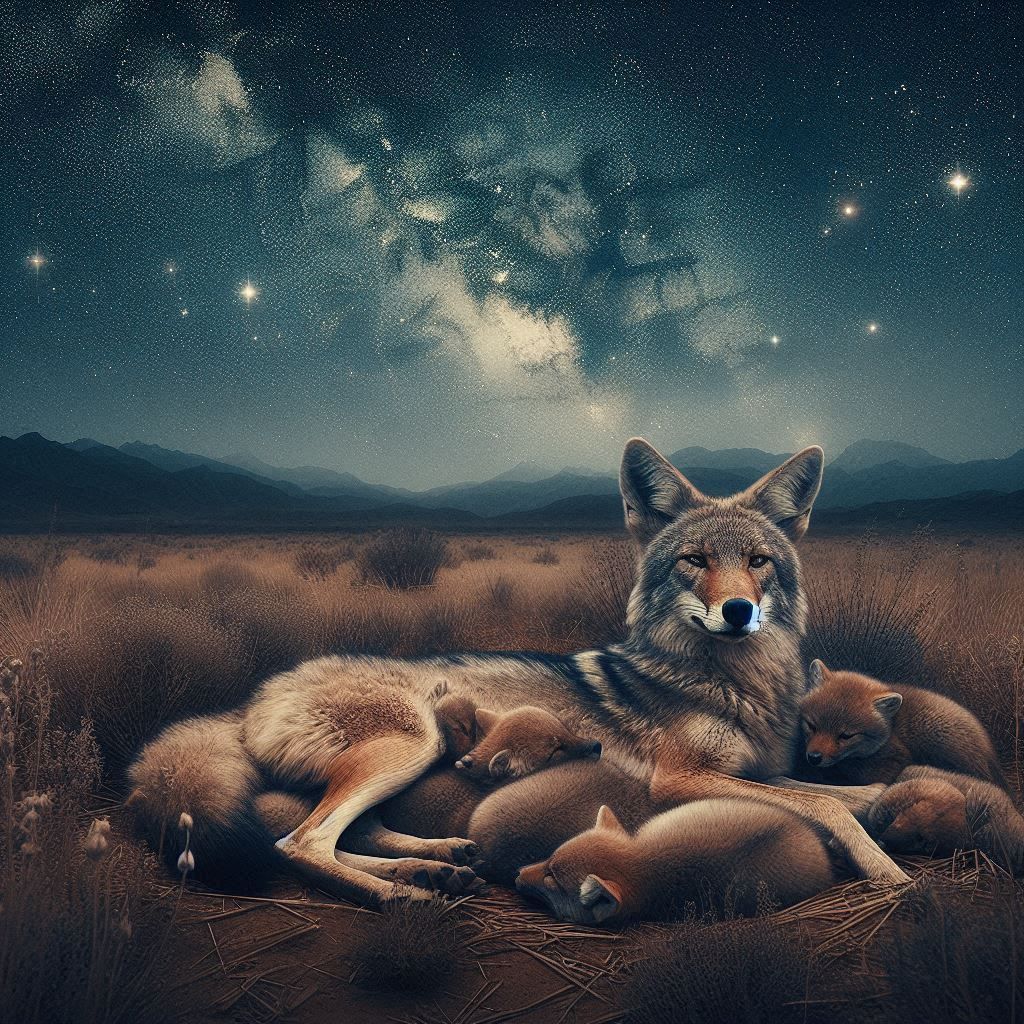 Family under the stars
