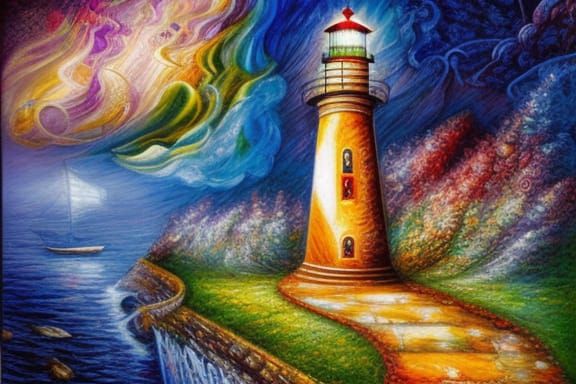 Lighthouse by Josephine Wall