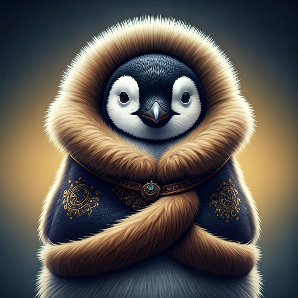 this penguin is definitely prepared.